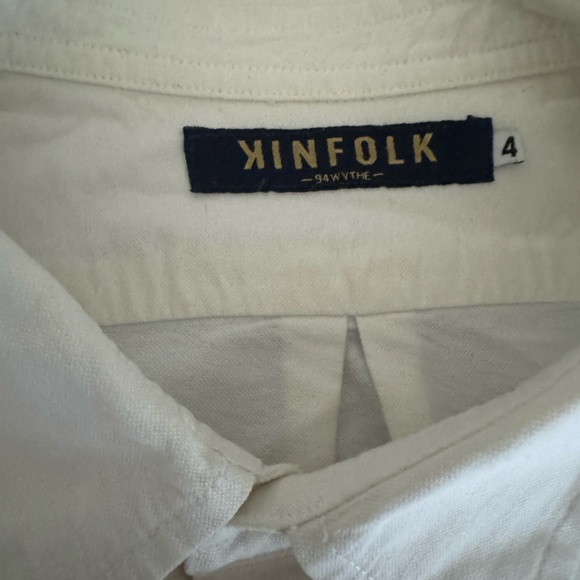 IYKYK Kinfolk white thick cotton button down - Picture 2 of 2